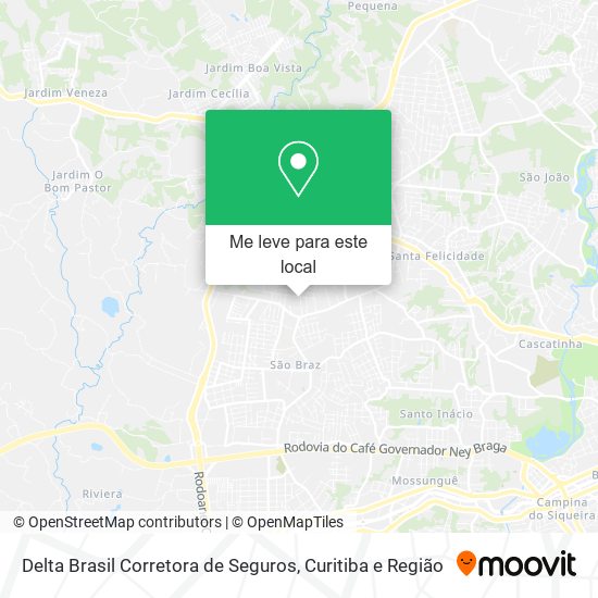 Delta Brasil Corretora de Seguros mapa