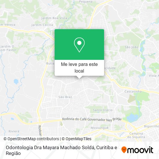 Odontologia Dra Mayara Machado Soldá mapa