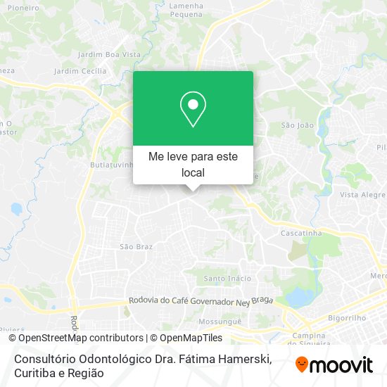 Consultório Odontológico Dra. Fátima Hamerski mapa