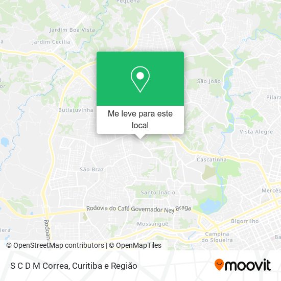 S C D M Correa mapa