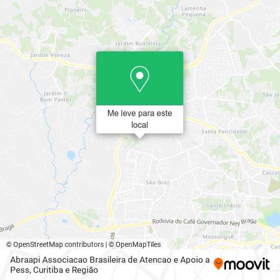 Abraapi Associacao Brasileira de Atencao e Apoio a Pess mapa