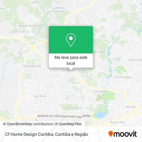 Cf Home Design Curitiba mapa