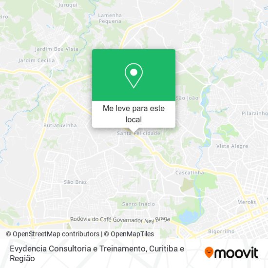 Evydencia Consultoria e Treinamento mapa