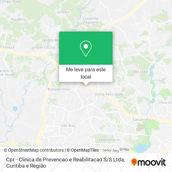 Cpr - Clinica de Prevencao e Reabilitacao S / S Ltda mapa