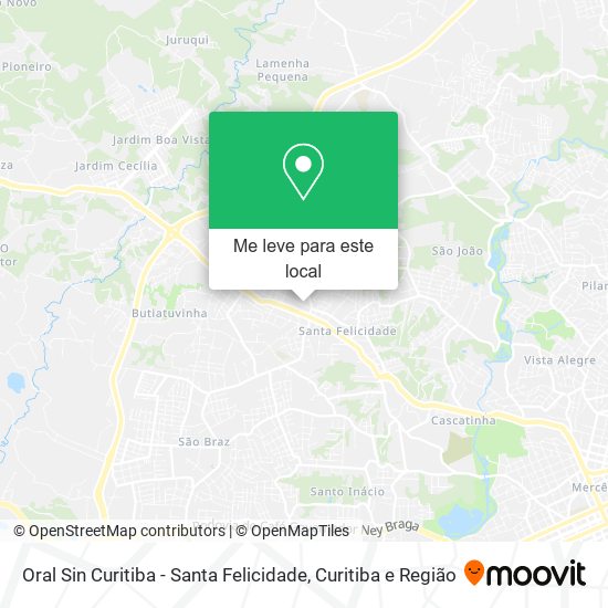 Oral Sin Curitiba - Santa Felicidade mapa