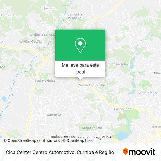 Cica Center Centro Automotivo mapa