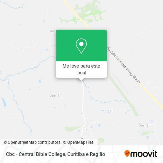 Cbc - Central Bible College mapa