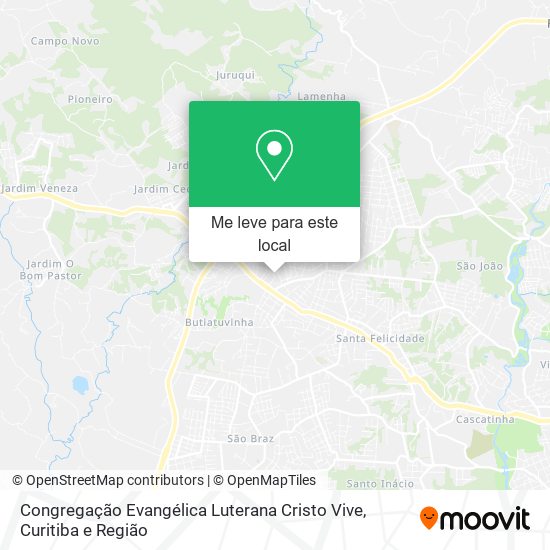 Congregação Evangélica Luterana Cristo Vive mapa