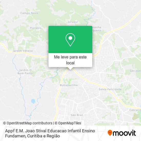 Appf E.M. Joao Stival Educacao Infantil Ensino Fundamen mapa