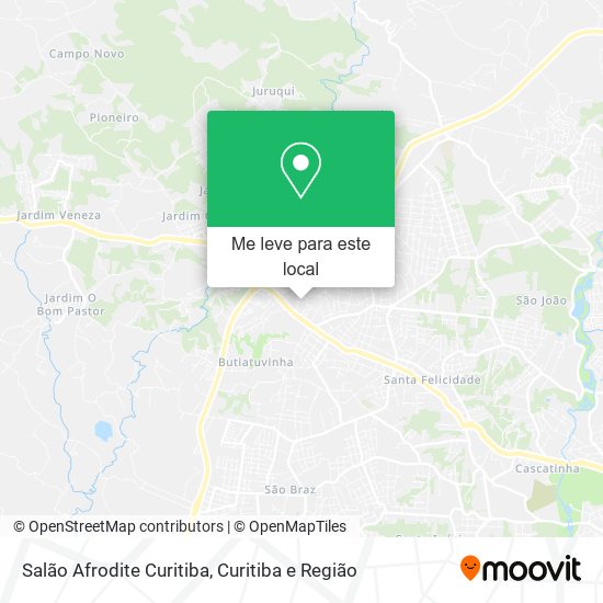 Salão Afrodite Curitiba mapa