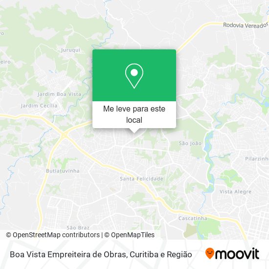 Boa Vista Empreiteira de Obras mapa