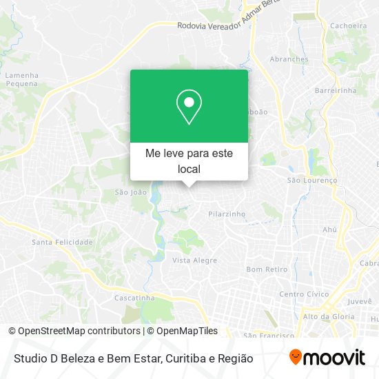 Studio D Beleza e Bem Estar mapa