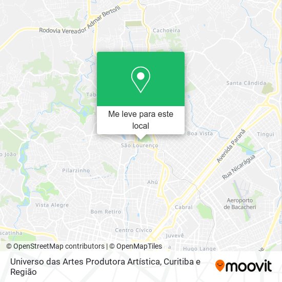 Universo das Artes Produtora Artística mapa