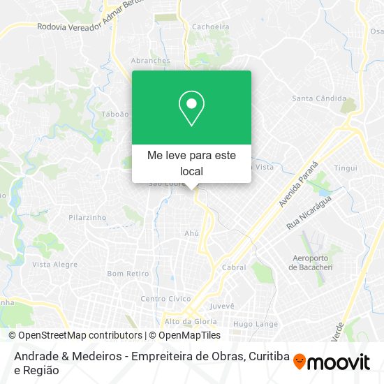 Andrade & Medeiros - Empreiteira de Obras mapa
