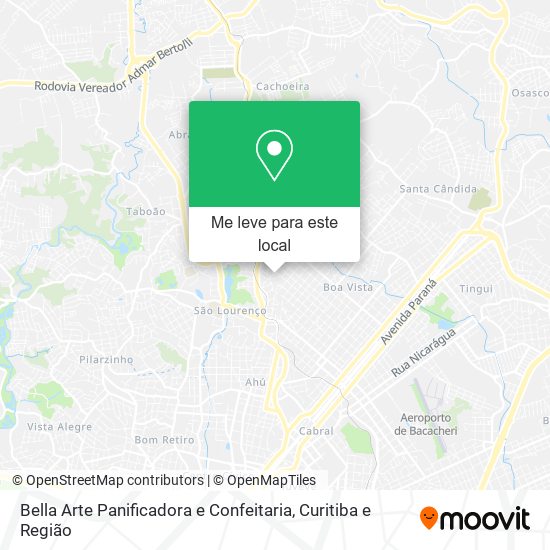 Bella Arte Panificadora e Confeitaria mapa