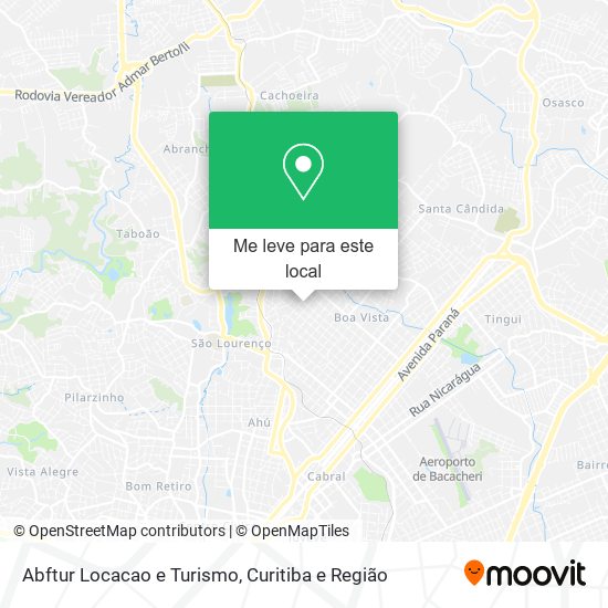 Abftur Locacao e Turismo mapa
