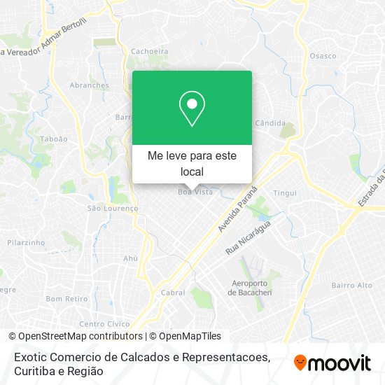 Exotic Comercio de Calcados e Representacoes mapa