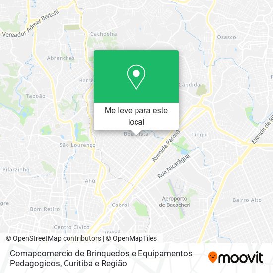 Comapcomercio de Brinquedos e Equipamentos Pedagogicos mapa