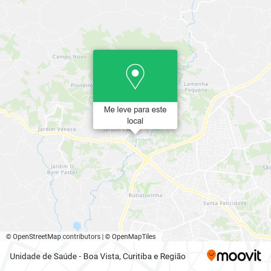 Unidade de Saúde - Boa Vista mapa