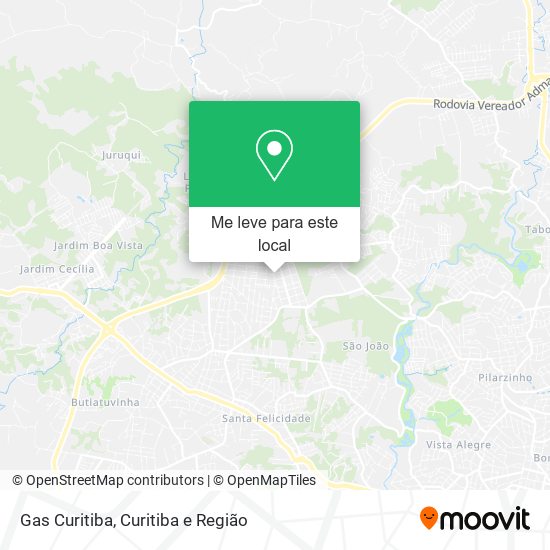 Gas Curitiba mapa