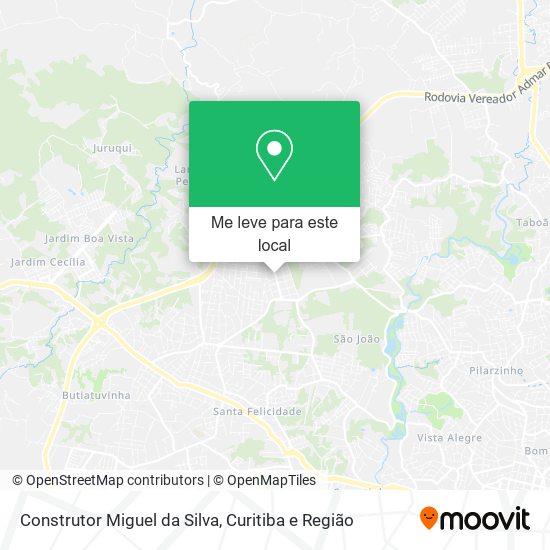 Construtor Miguel da Silva mapa