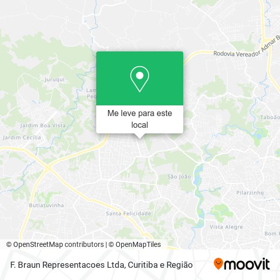 F. Braun Representacoes Ltda mapa