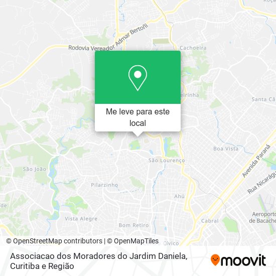 Associacao dos Moradores do Jardim Daniela mapa