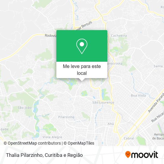 Thalia Pilarzinho mapa