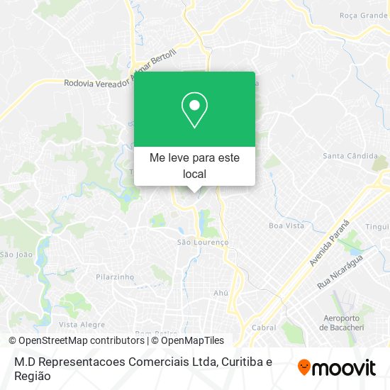 M.D Representacoes Comerciais Ltda mapa