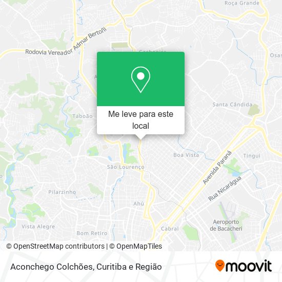 Aconchego Colchões mapa
