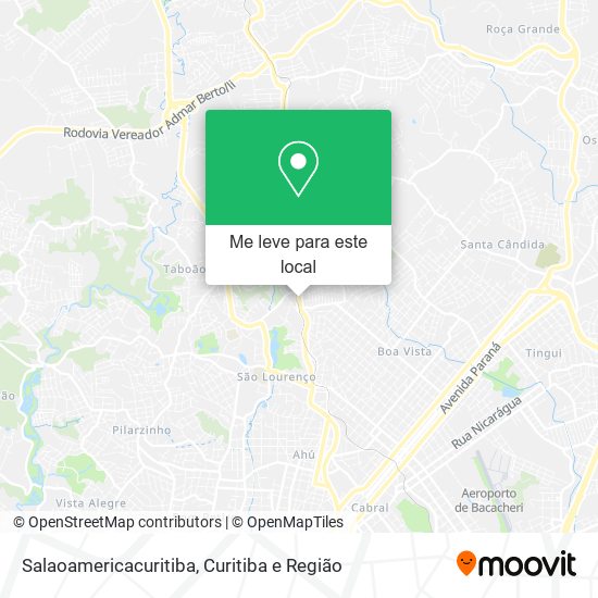 Salaoamericacuritiba mapa