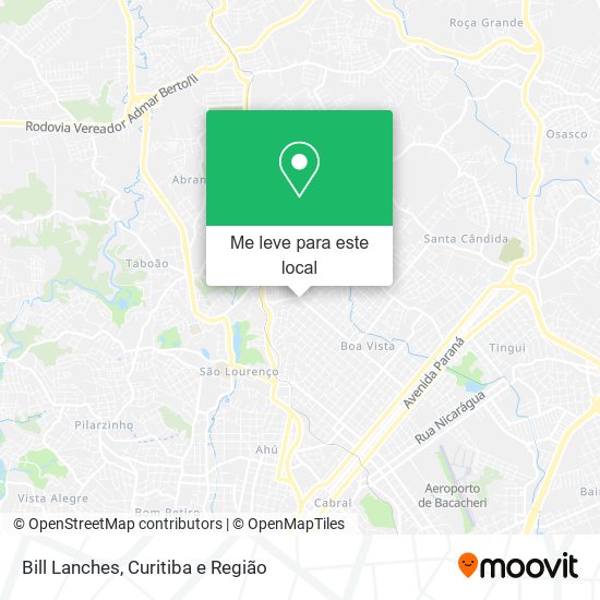 Bill Lanches mapa