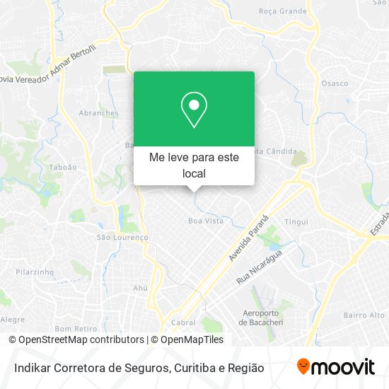 Indikar Corretora de Seguros mapa