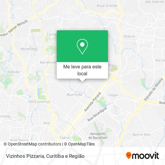 Vizinhos Pizzaria mapa