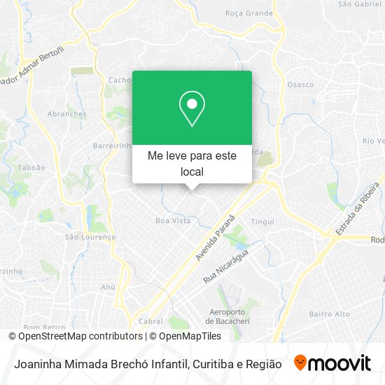 Joaninha Mimada Brechó Infantil mapa