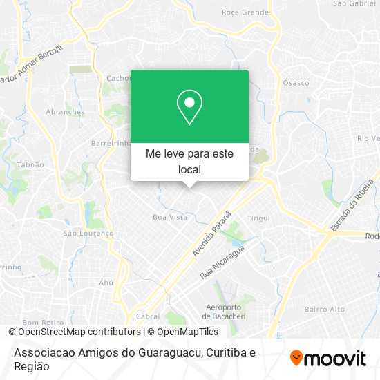 Associacao Amigos do Guaraguacu mapa