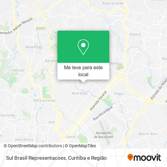 Sul Brasil Representacoes mapa