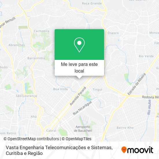 Vasta Engenharia Telecomunicações e Sistemas mapa