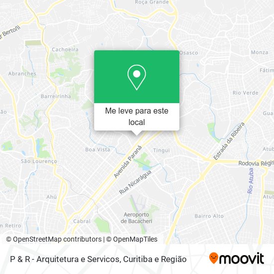 P & R - Arquitetura e Servicos mapa