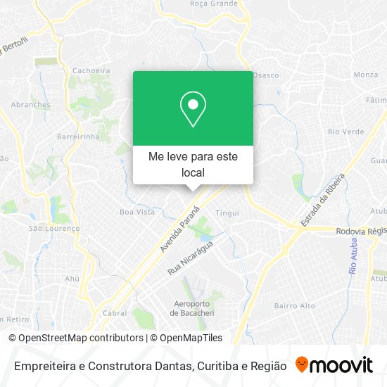 Empreiteira e Construtora Dantas mapa