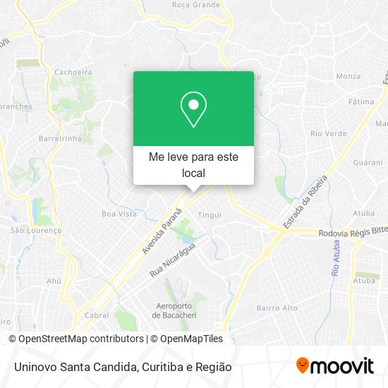 Uninovo Santa Candida mapa