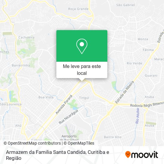 Armazem da Familia Santa Candida mapa