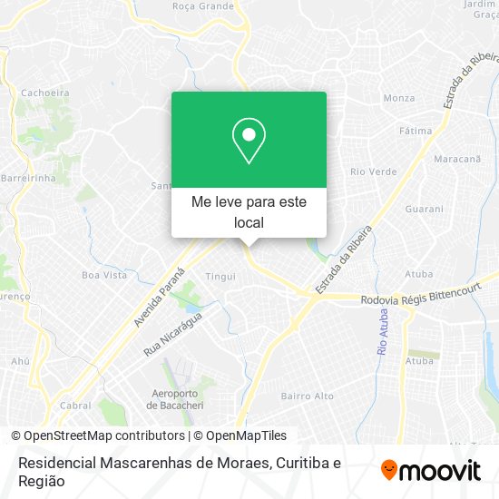 Residencial Mascarenhas de Moraes mapa