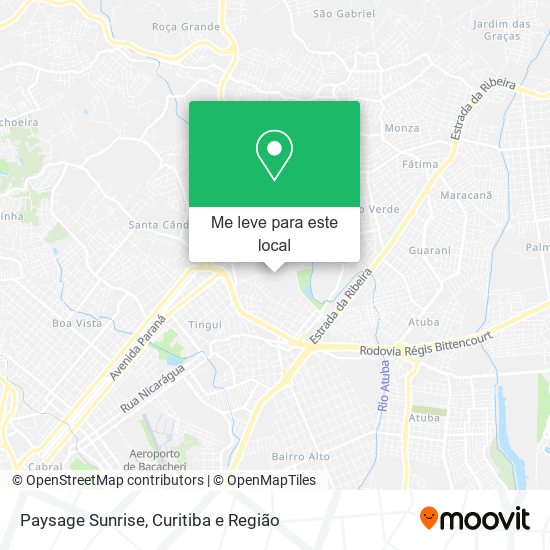 Paysage Sunrise mapa