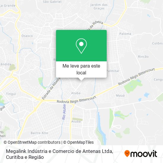 Megalink Indústria e Comercio de Antenas Ltda mapa