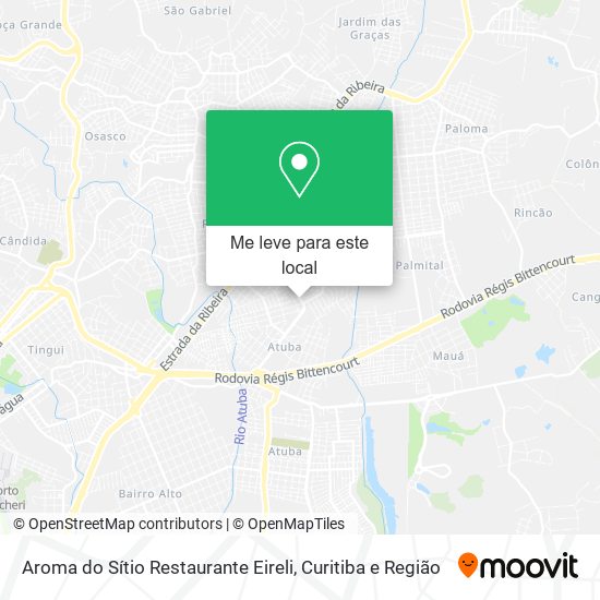 Aroma do Sítio Restaurante Eireli mapa