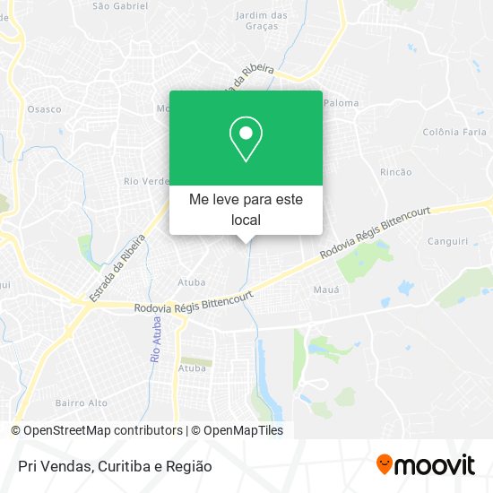 Pri Vendas mapa