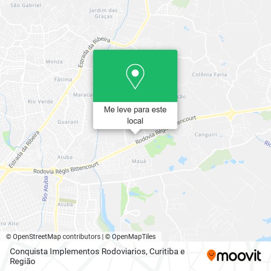 Conquista Implementos Rodoviarios mapa