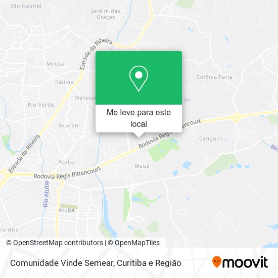 Comunidade Vinde Semear mapa