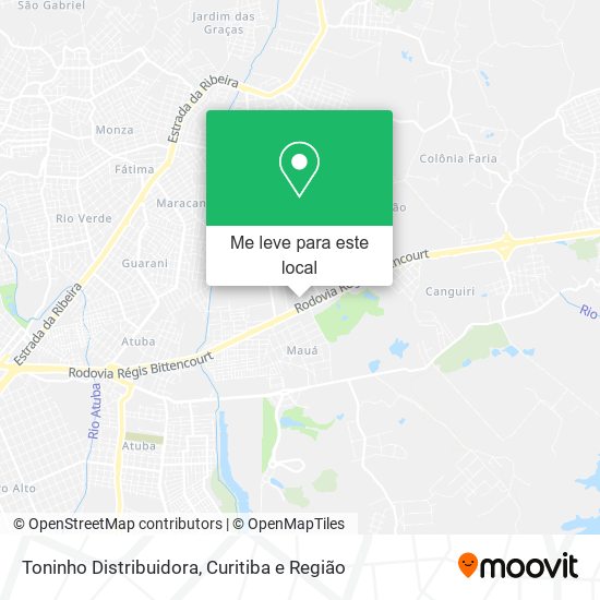 Toninho Distribuidora mapa